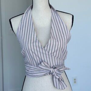 NWT Saiph Halter-Neck Top with Open Back | US 4 (Small) | Made in Italy